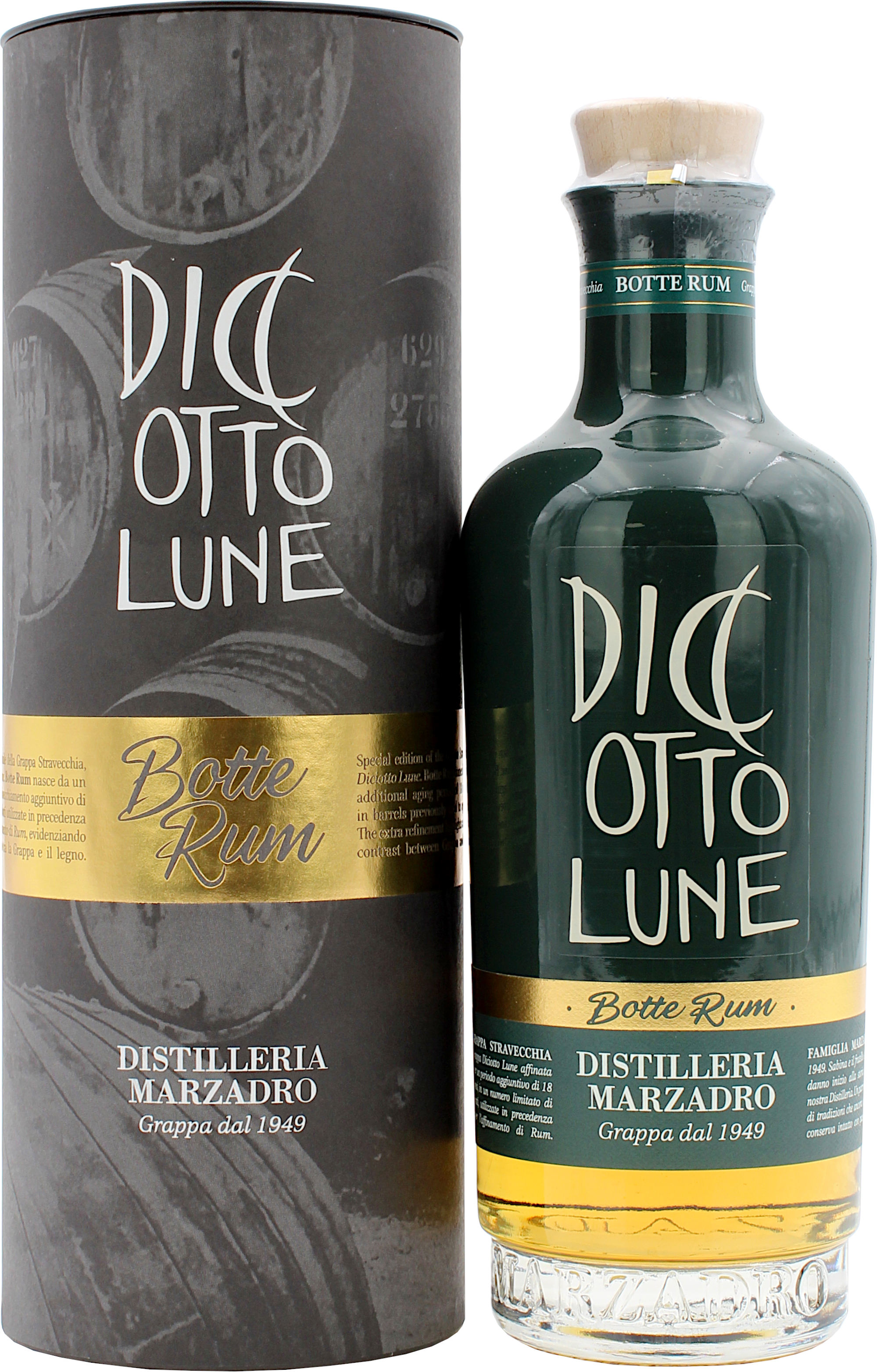 Marzadro Le Diciotto Lune Botte Rum Grappa 42.0% 0,5l