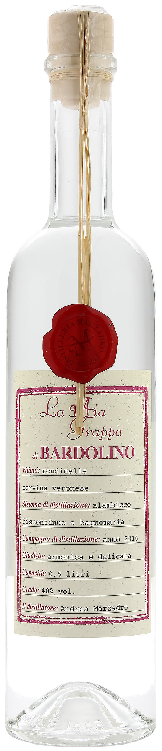 La Mia Grappa Bardolino 40.0% 0.5l