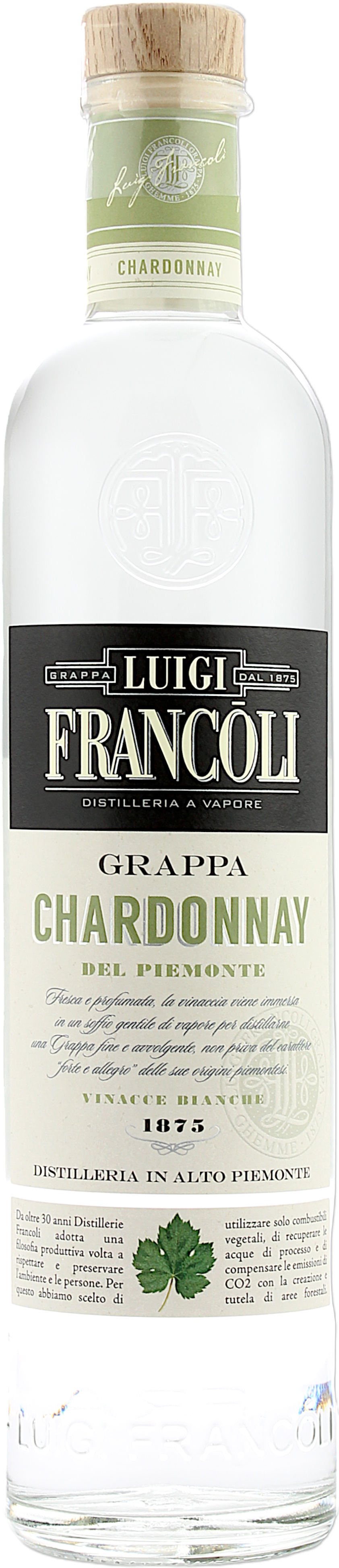 Luigi Francoli Grappa Chardonnay del Piemonte 41.5% 0,7l