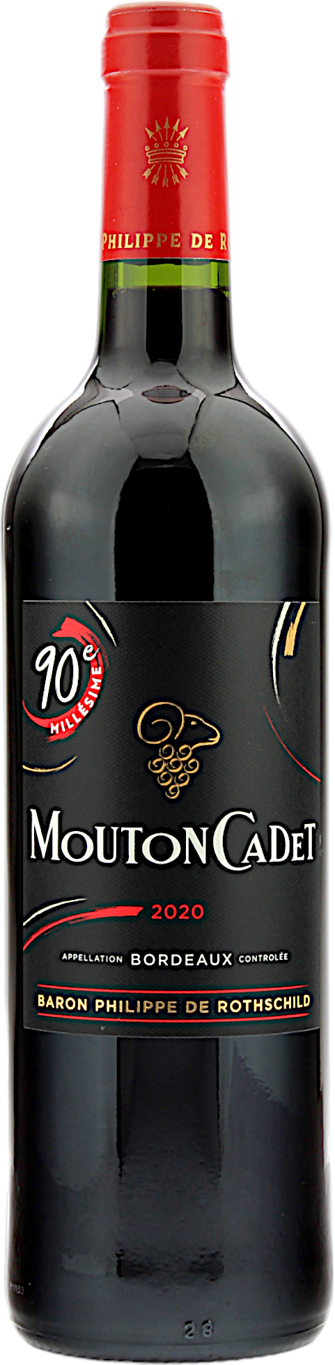 Baron Philippe de Rothschild Mouton Cadet Rouge Bordeaux 2020 14.0% 0,75l 
