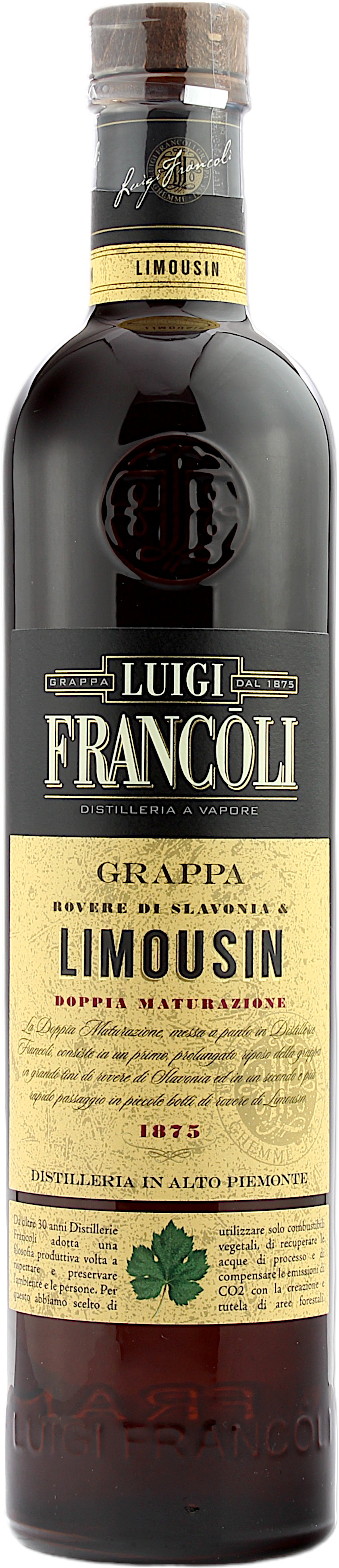 Luigi Francoli Grappa Limousin 42.5% 0,7l