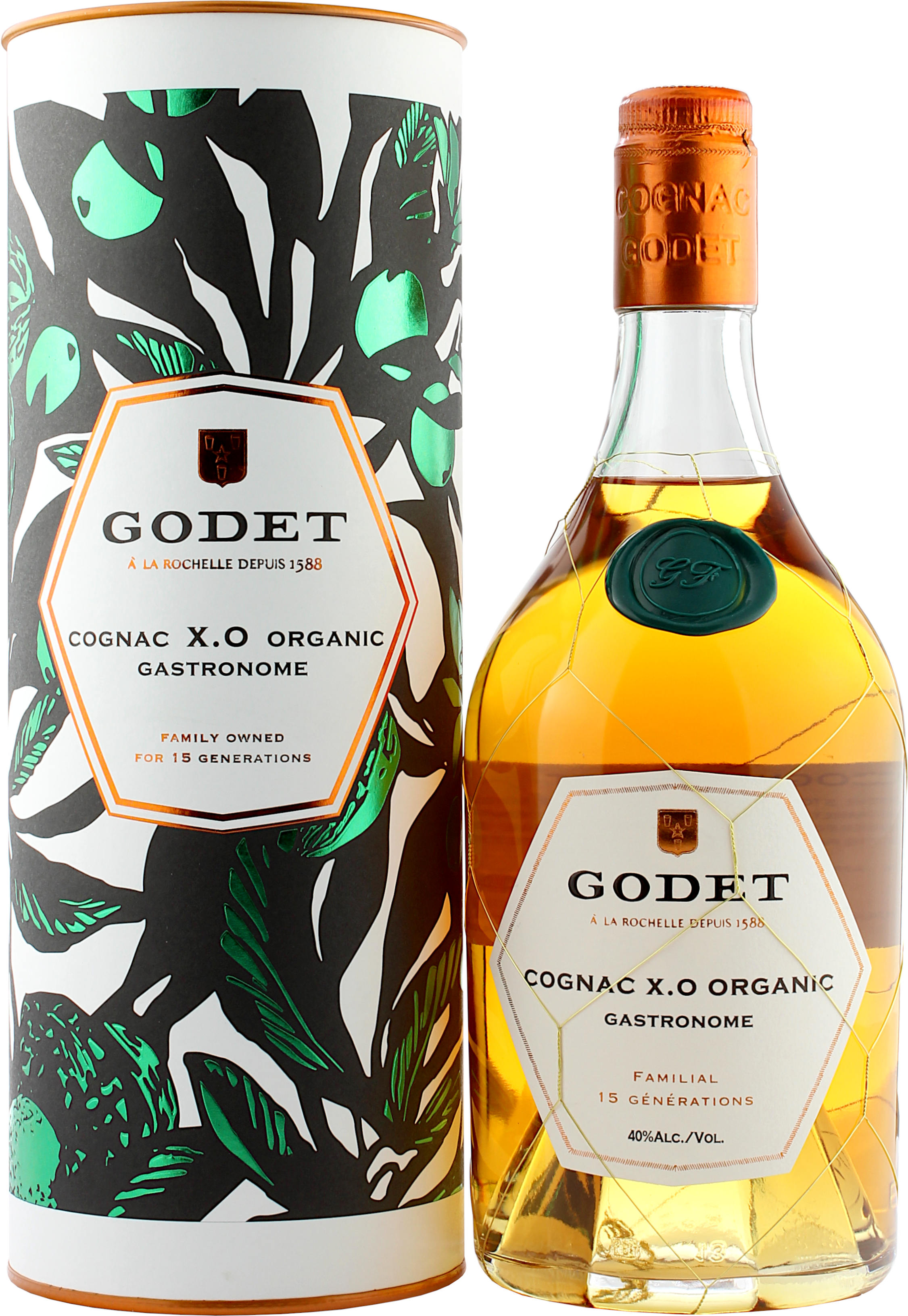 Godet Cognac XO Organic Gastronomie 40.0% 0,7l