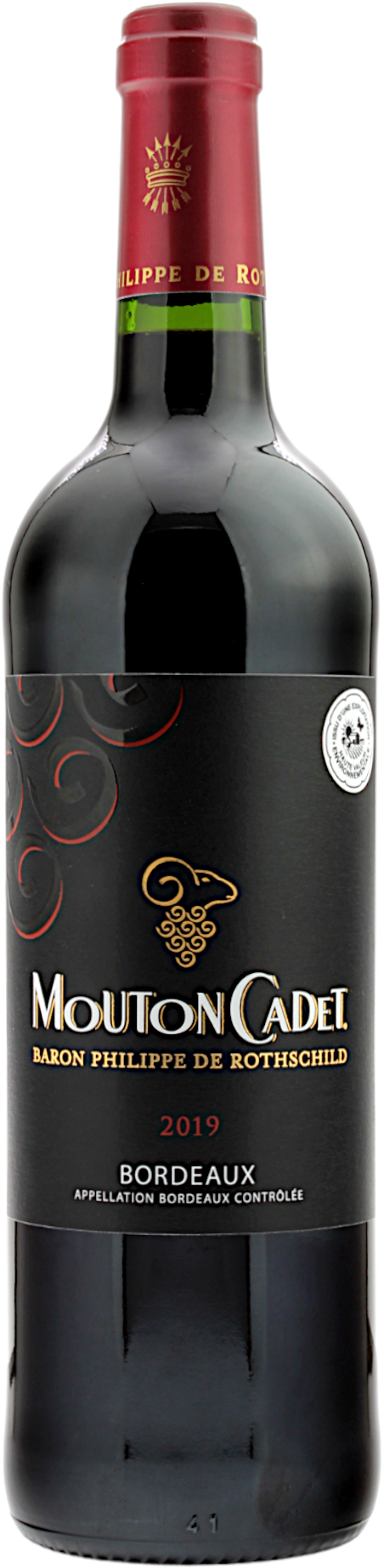 Baron Philippe de Rothschild Mouton Cadet Rouge Bordeaux 2019 14.0% 0,75l