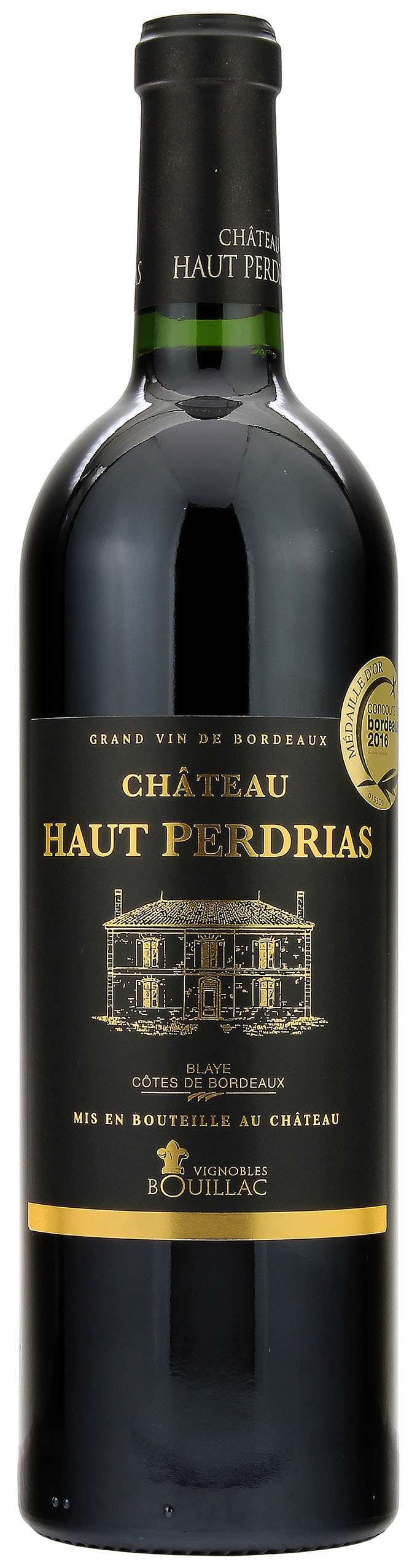 Château Haut Perdrias Blaye Côtes de Bordeaux AOC 2016 13.5% 0,75l