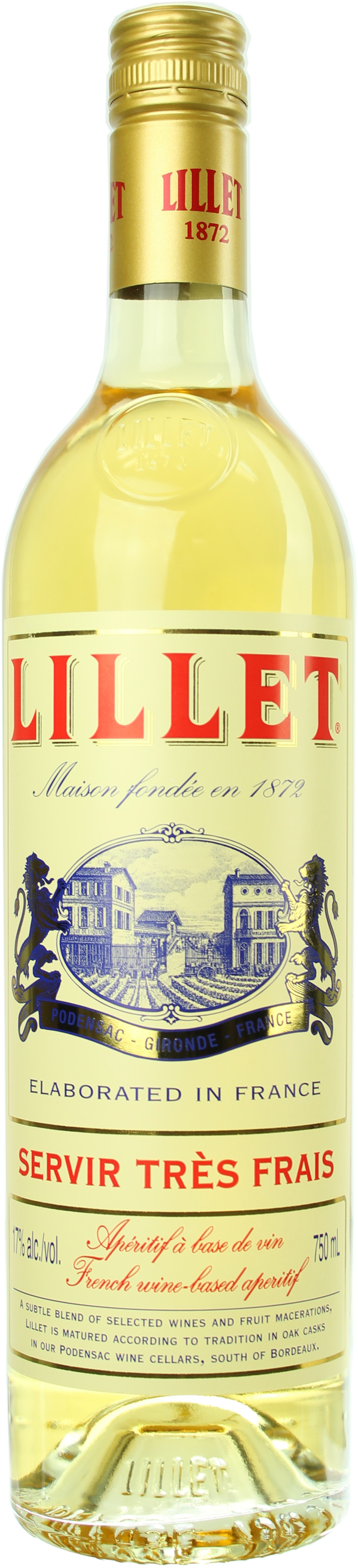 Lillet Blanc Aperitif a base de vin 17.0% 0,75l
