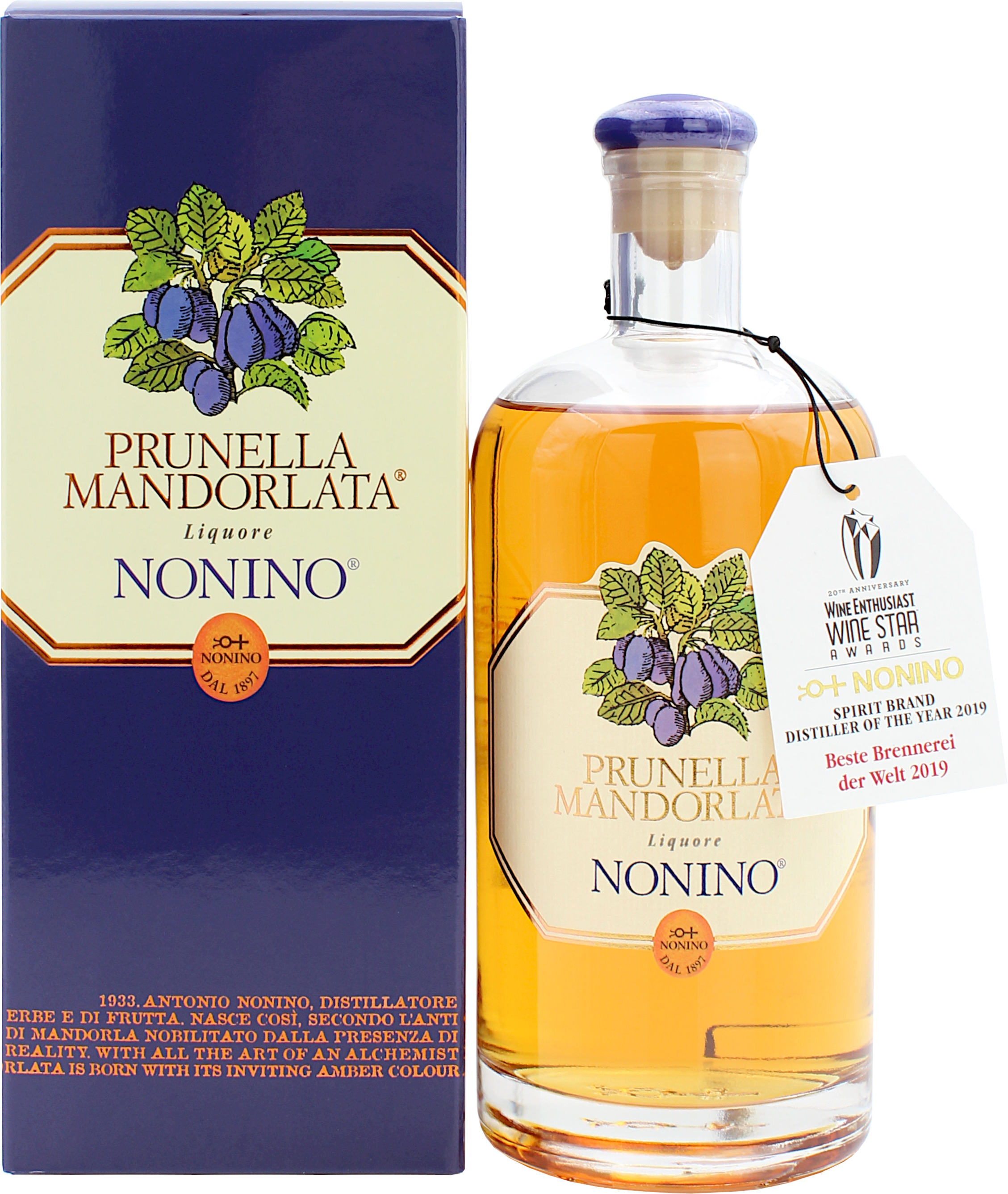 Nonino Prunella Mandorlata Pflaumenlikör 33.0% 0,7l