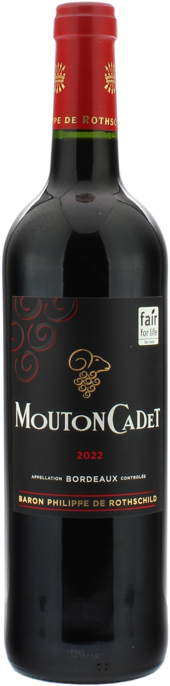 Baron Philippe de Rothschild Mouton Cadet Rouge Bordeaux 2022 14.5% 0,75l Baron Philippe de Rothschild Mouton Cadet Rouge Bordeaux 2022 14.5% 0,75l