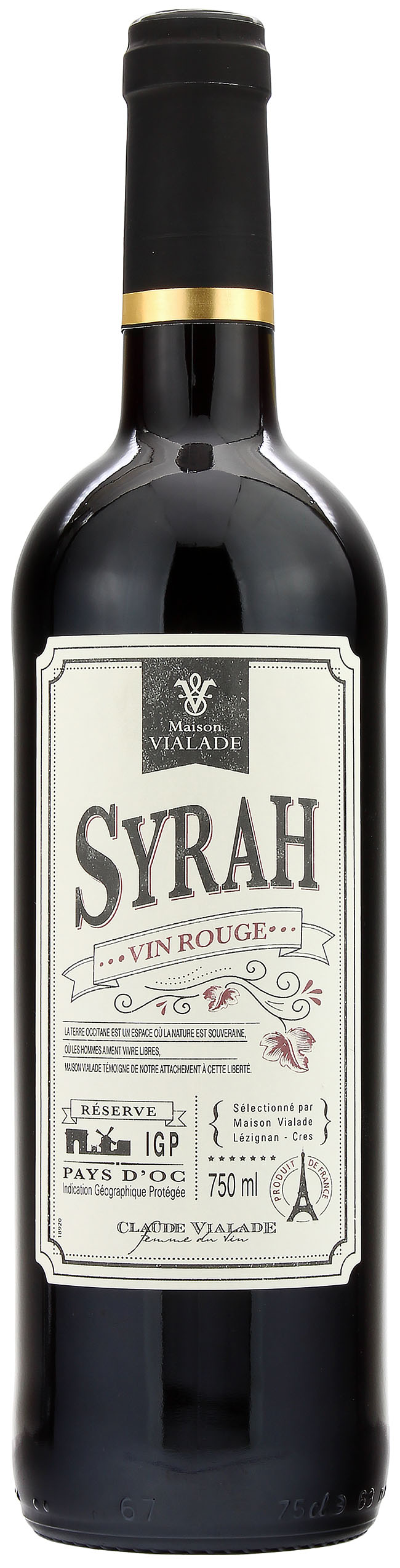 Maison Vialade Vintage Syrah Pays d'Oc IGP 2021 13.0% 0,75l