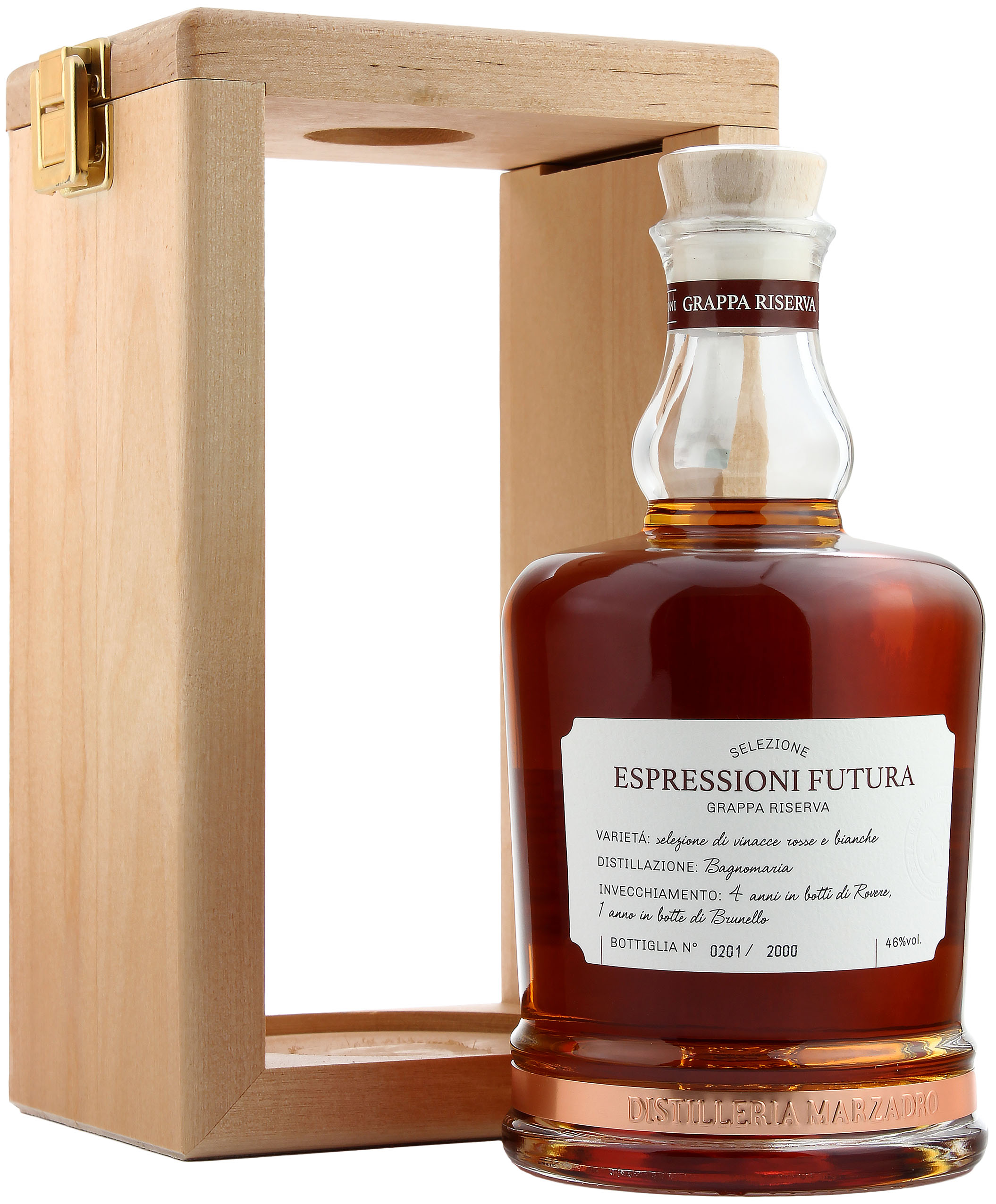 Marzadro Espressioni Futura 2022 Grappa 46.0% 0,7l