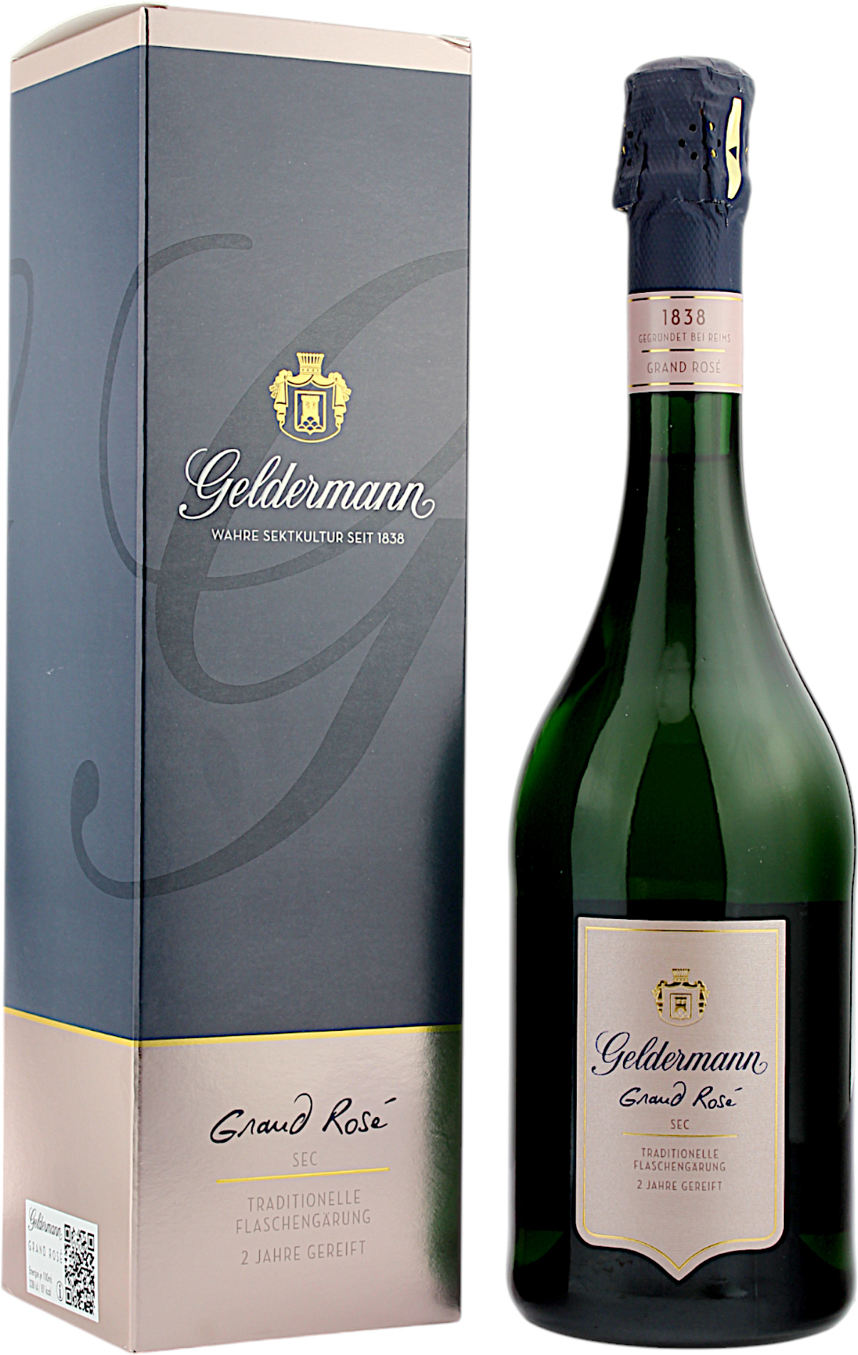 Geldermann Grand Rosé traditionelle Flaschengärung 2 Jahre gereift Geschenkverpackung 12.0% 0,75l Geldermann Grand Rosé traditionelle Flaschengärung 2 Jahre gereift Geschenkverpackung 12.0% 0,75l