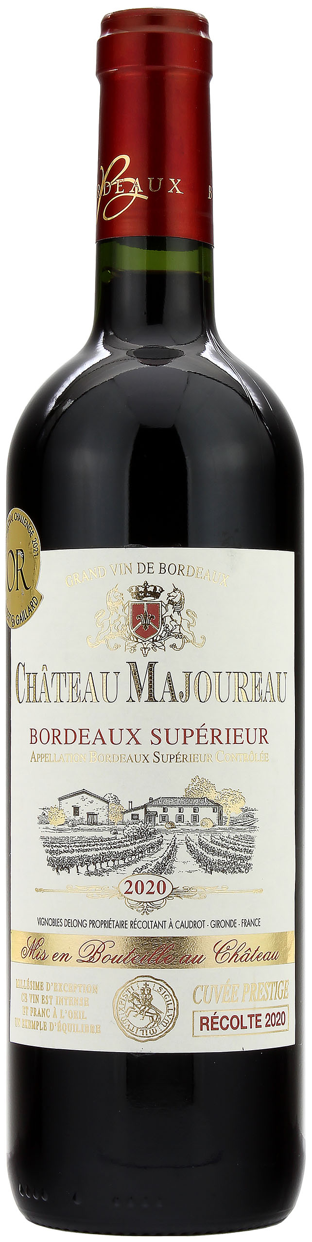 Château Majoureau Bordeaux Supérieur AOC 2020 14.0% 0,75l